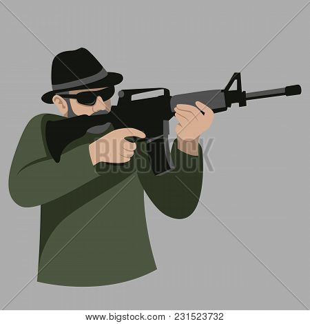 Man Gun Vector Vector Photo Free Trial Bigstock