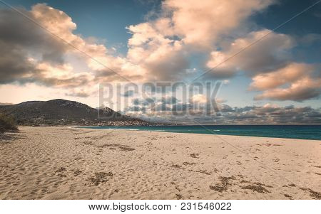 Algajola Beach In Balagne Region Of Corsica