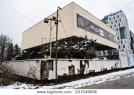Sarajevo, Bosnia-erzegovina - February, 16: View Of The Historical Museum Of Bh On February 16, 2018