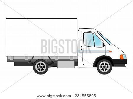 Lorry. Fast Delivery Of Goods. Vector Illustration