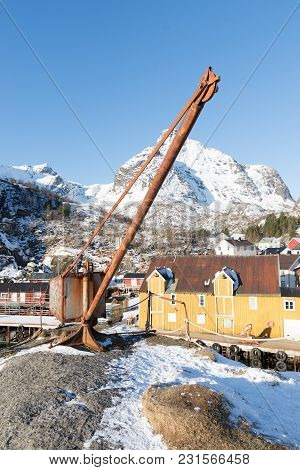 Lofoten Islands, Norway Fishing Town Historic On The Water
