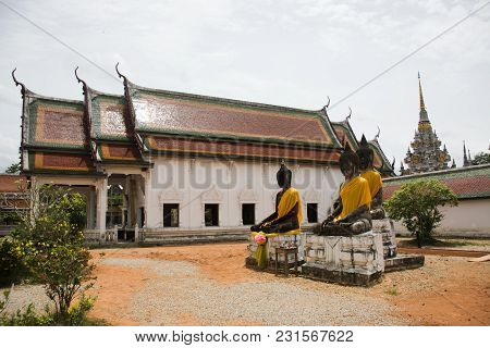 Wat Phra Borommathat Chaiya Temple In Chaiya District In Surat Thani, Thailand