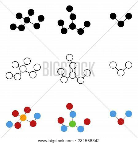 Vector Set Of Molecular Connection Icons