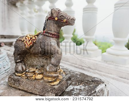 Ceramic Horse And Zebra Used As Offerings Or Sacrifice To Holy Spirits Used In Spiritual Or Religiou