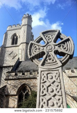 London: 16th March 2018: St Barnabas Parish Church At Homerton, London, Was Built In 1847. In 1944 T