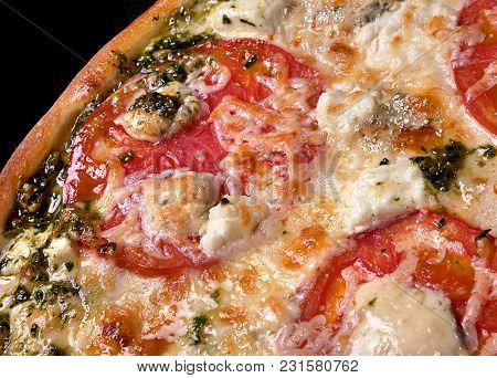 Italian Food Pizza With Tomato Sausage And Cheese Dorblu