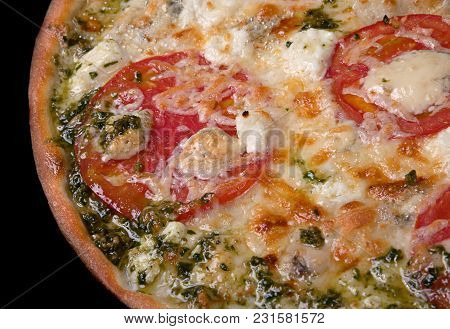 Italian Food Pizza With Tomato Sausage And Cheese Dorblu
