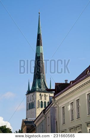 St. Olaf Church - Oleviste Kirik In Tallinn, Estonia