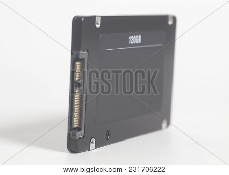 Solid State Drive Ssd On White Background