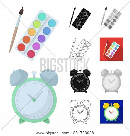 School And Education Cartoon, Black, Flat, Monochrome, Outline Icons In Set Collection For Design.co