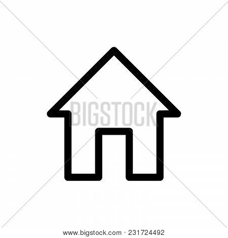 Home Icon Isolated On White Background. Home Icon Modern Symbol For Graphic And Web Design. Home Ico
