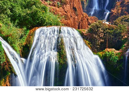 Ouzoud Falls Near The Grand Atlas Village Of Tanaghmeilt Morocco