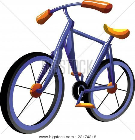 Vélo de dessin animé