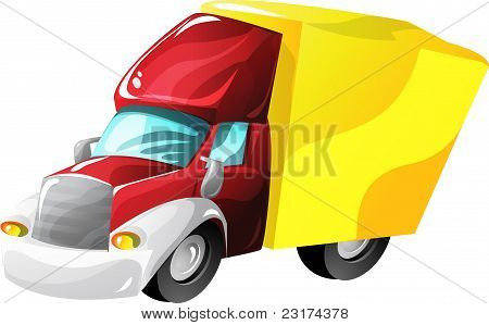 Camion de dessin animé