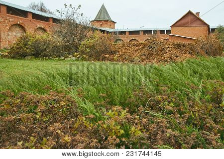 Protective Brick Wall Of The Kremlin