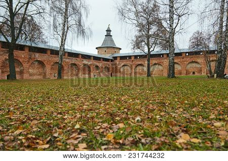 Protective Brick Wall Of The Kremlin