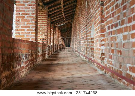 Protective Brick Wall Of The Kremlin