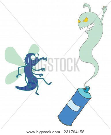 Illustration Of An Enemy Of Malaria Mosquito