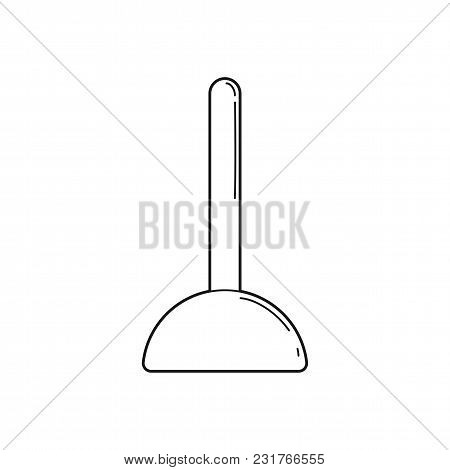 Line Parole Sponge Icon For Stamping Vector Illustration