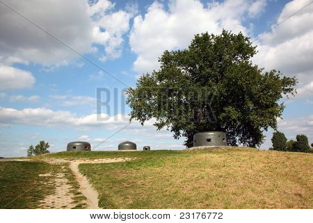 Miedzyrzecz befæstning Region - MRU. Tysk bunker af anden verdenskrig i Pniewo, Polen