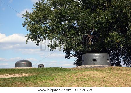 Miedzyrzecz befæstning Region - MRU. Tysk bunker af anden verdenskrig i Pniewo, Polen