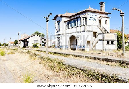 Bahnhof von Duas Igrejas, Portugal