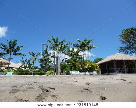 The Paradise Beach At The Small Antilles Island Nevis In The Carabbean Sea