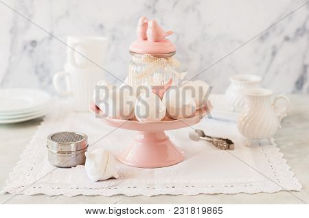 Zephyr (zefir), Russian Style Marshmallow Made Of Apple And Egg