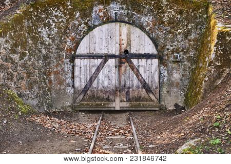 Old gate of a mine