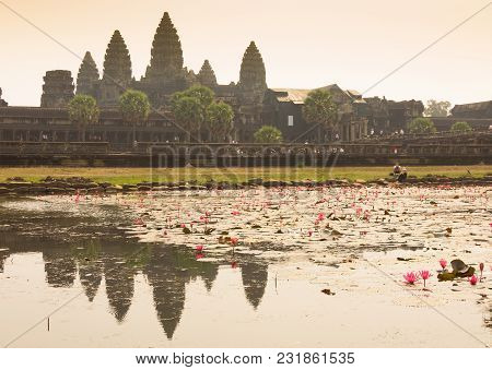 Morning At Ankor Wat, Siem Reap, Cambodia