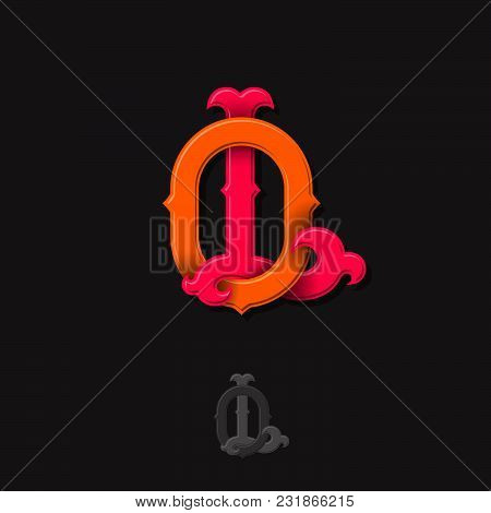 L And O Monogram. L And O Crossed Letters, Intertwined Letters Initials.