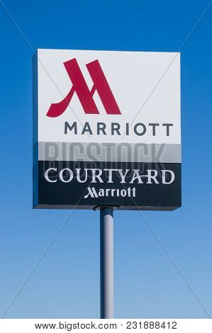 Courtyard By Marriot Exterior Sign And Logo