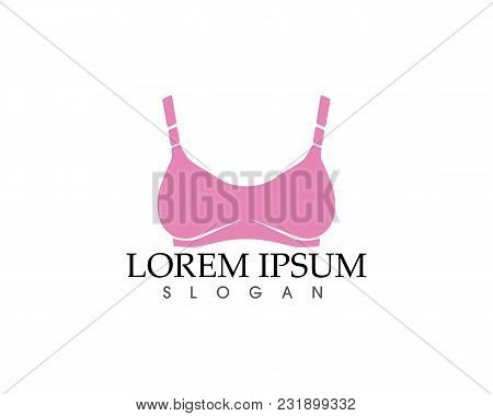 Set Of Different Push Up Bras Isolated Over