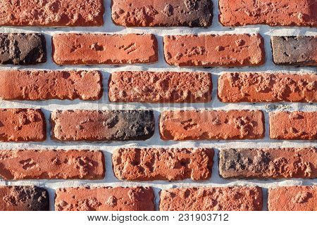 Fragment Of A Wall Made Of Stone. Stone Wall.