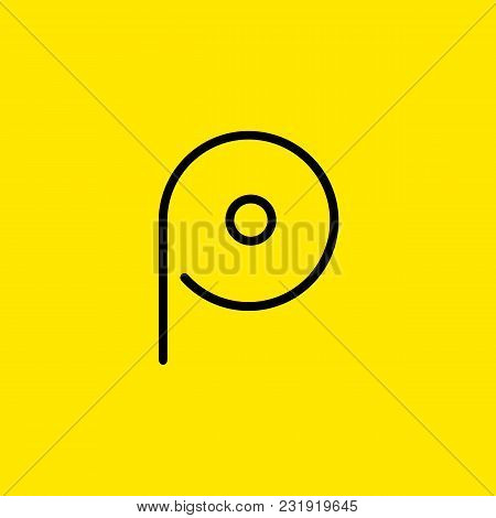 Line Icon Of Toilet Paper. Toilet, Bathroom, Hygiene. Water Closet Concept. Can Be Used For Topics L