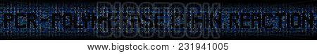 Polymerase Chain Reaction text on DNA genetic code background illustration