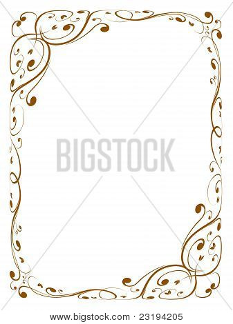 kalligrafi dekorativa dekorativ ram