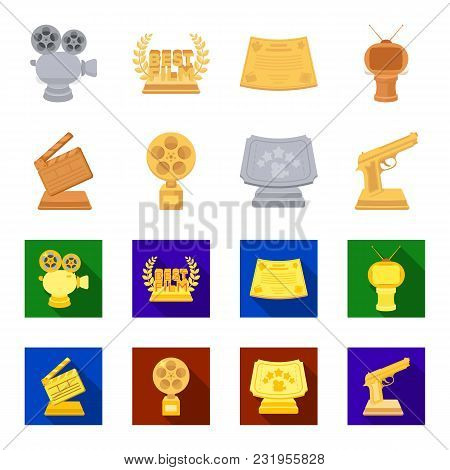 Gold Pistol, Silver Prize For The Best Supporting Role And Other Prizes.movie Awards Set Collection 