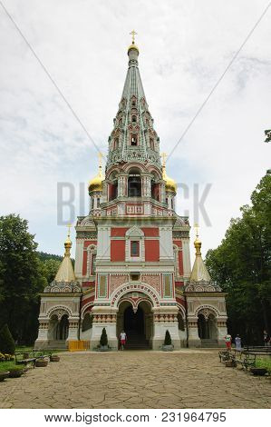 Shipka, Bulgaria - 19 Juny 2016 : The Memorial Temple Of The Birth Of Christ Of Bulgarian Orthodox C