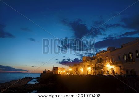 View Of Gallipoli At Evening With Sunset