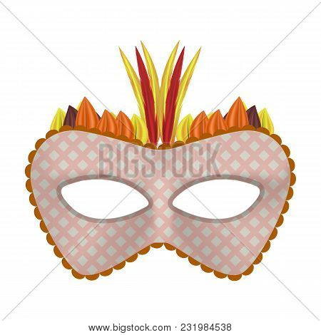 Celebration Carnival Mockup. Realistic Illustration Of Celebration Carnival Vector Mockup For Web
