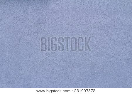 Flat Light Blue Concrete Wall With Small Holes Texture
