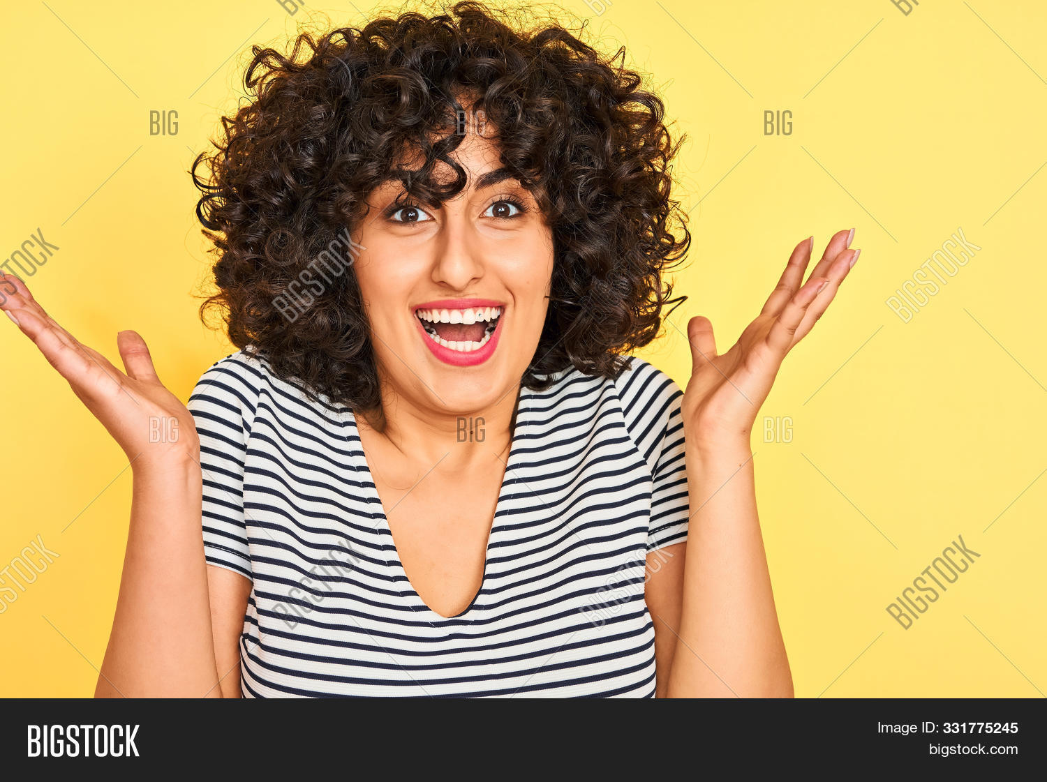Young Arab Woman Curly Image & Photo (Free Trial) Bigstock
