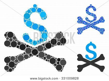 Mortal Debt Composition Of Small Circles In Different Sizes And Color Hues, Based On Mortal Debt Ico