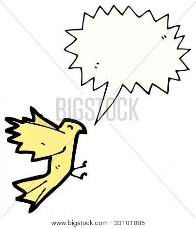 kreskówka squawking ptak