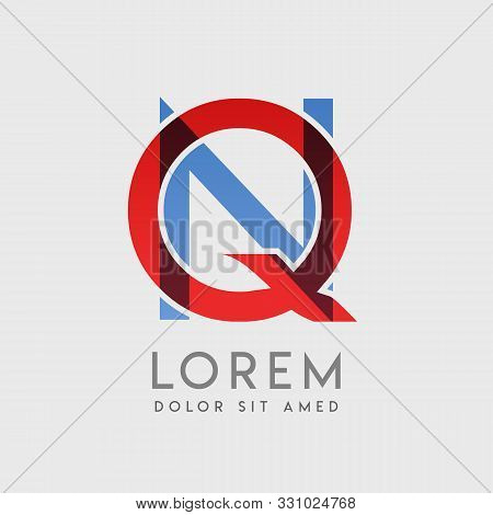 Qn Logo Letters With Blue And Red Gradation