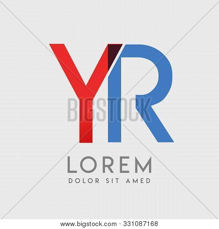 Yr Logo Letters With Blue And Red Gradation