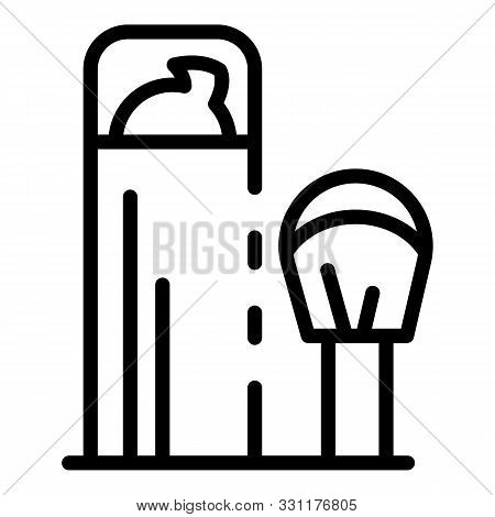 Shaving Cream Icon. Outline Shaving Cream Vector Icon For Web Design Isolated On White Background
