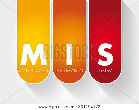 Mis - Management Information System Acronym, Business Concept