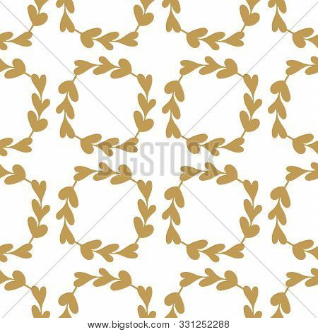 Seamless Pattern With Sprigs Of Fresh Greenery On A Dark Background. Suitable For Surfaces